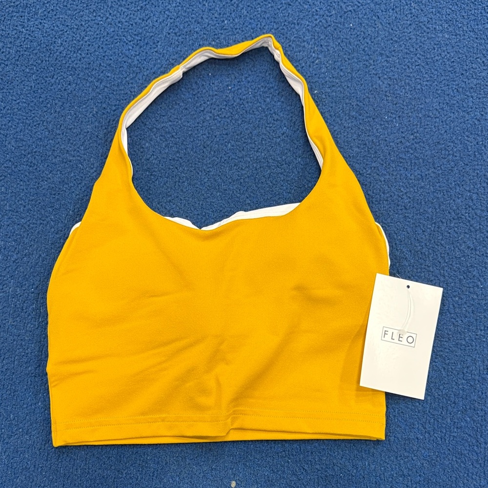 Fleo Vibrant Yellow Halter Top